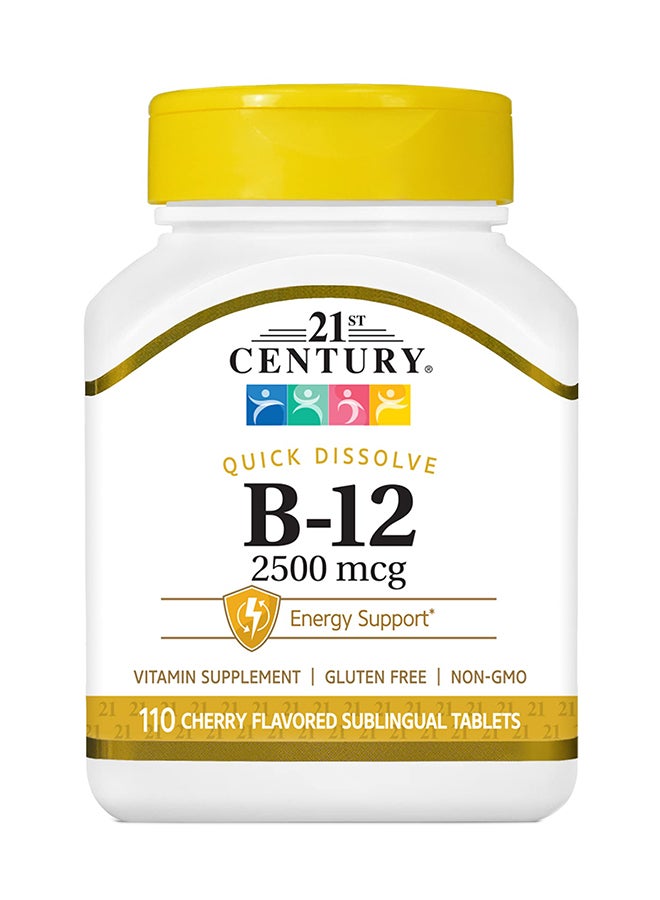 21st Century B 12 2500 Mcg Vitamin Supplement - 110 Sublingual Tablets - Image 1
